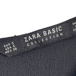 ZARA Eyelet Lace Sleeveless Wide Leg Black Jumpsuit Size Small Pockets Office Photo 13