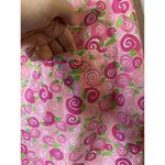 Lilly Pulitzer Vintage White Label Size 2 ~Happy Snails~Cotton Wrap Skirt Pink Photo 3