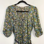 Tibi New York Women's Multicolor Floral Silk Quarter Sleeve Romper Photo 1