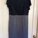 Merona  Business Casual Black and Grey Dress Size Large Photo 0