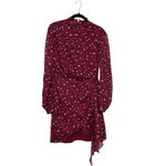 Bardot  Burgundy Kalia Animal Print Mini Dress Size Small 6 Photo 2