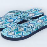 Vera Bradley Go Fish Blue Flip Flop Size 7-8 Photo 5