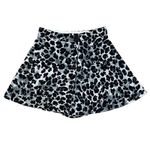 ZARA NWT Leopard Print Skirted Shorts Skort Size XS Black Gray Photo 1