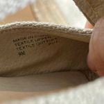 Michael Kors Women's Beige Cream Canvas Jute Wedge Gold Zipper Sandals Size 9M Photo 7