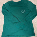 Ivory Ella  Green Long Sleeve Tee with Elephant Pocket Photo 0