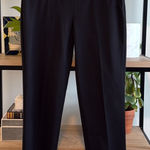 Talbots Chatham Curvy Black Ankle Straight Leg Mid-Rise Black Woven Dress Pant 4 Photo 0