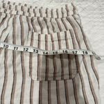 Old Navy  Cream and Black Striped Linen Shorts Photo 5