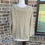 Alya Francescas Tan Crewneck Sweater Pullover  Cozy Womens Small Roomy New Photo 1