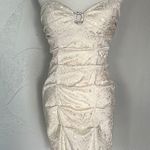 Blondie Nites  Strapless Ivory Dress with Jewel Accent Photo 0