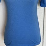 J.Crew  Womens Blouse Sz XXS Randy Raglan Tee Shirt Baseball Short Sleeve Striped Photo 4