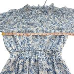 MISA Los Angeles Lorena Dress White and Blue Floral Print Tiered Swing XS XSmall Photo 12