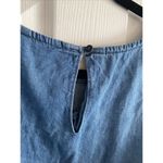 joe's jeans Joe's Collection Women's Small Blue Chambray Cold Shoulder Mini Dress Western Photo 5