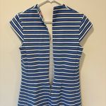 Lilly Pulitzer Lily Pulitzer Bree Mini Dress Blue White Striped Cap Sleeve V Neck Fit N Flare Photo 8