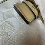 Coach Signature Hobo Shoulder Bag Cream/Off-White w/Gold Leather Trim/Accents Photo 5