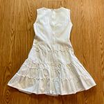 Red Valentino White Tiered Ruffle Fit & Flare Dress Womens 10 Photo 5