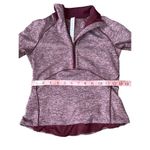 Lululemon Always Alert 1/2 Zip in Heathered Garnet Photo 13
