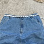 L.L. Bean Women’s Vtg Denim Cotton Midi Skirt Back Slit A Photo 9