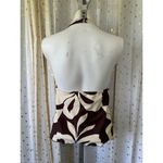 Marina West USA Hawaiian Tropical Floral Unpadded Halter Bikini Swim Top L Brown Size L Photo 2