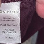 Athleta  Purple Long Sleeve Criss Cross Front Top Photo 4