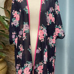 Blvd  Floral Kimono with Pink and Green Accents size M/L Photo 0