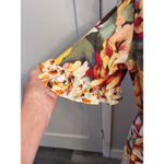 New NWT Figeroa Flower Flutter Sleeve Tiered Sunflower Floral Large Lined Yellow Size XL Photo 2