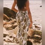 REWASH  Smocked Wrap Wide Leg Pants Palm Print XL Boho Gypsy Beach Vacation EUC Photo 2