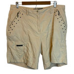 Jamie Sadock Shorts Women's Size 14 Outdoor Golf Tan Cream‎ Photo 0