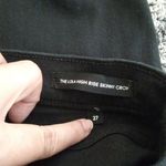 Denim Forum The Lola High Rise Skinny Crop Womens Aritzia Raw Hem Size 27 Black Photo 5
