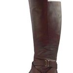 Vince Camuto NEW Preshent Women's Brown Leather Zip Knee High Riding Boots Sz 9 Photo 0