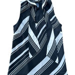 Kenneth Cole  Black and White Striped Blouse Size 2 NWOT Photo 0