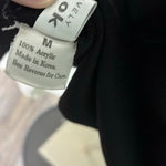 Misook  Wrinkle Resistant Black Short Sleeve Turtleneck Sweater, Medium Photo 5