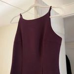 XOXO Vintage Y2K Boat Neck Mini Dress Size 7 Maroon Photo 7