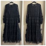 Needle & Thread  Dot Shimmer Ankle Gown Black Size US 16 Photo 2