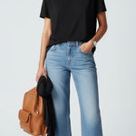 Nicole Miller New York Refined Casual Black Pima Cotton T-Shirt Women's M Peru Photo 0