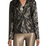 Koral Activewear Specter metallic camo-print vegan leather moto jacket small NWT Photo 3