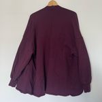 Free People Beach Purple Sweatshirt Cardigan Photo 4