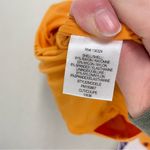 Halston Heritage  Marigold Orange Bodycon Strappy Cocktail Dress Womens S Mini Photo 7