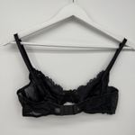 Apt. 9  Dark Gray Sheer Lace Bra Underwire Size 36B Bralette Photo 4