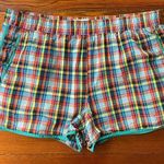 Urban Outfitters  UO Bryce Colorful Plaid 100% Cotton Pull-On Shorts - Sz L Photo 0