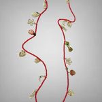 Free People Marson Belly Chain Red NWT Charm Necklace Bohemian Layering Charms Photo 4