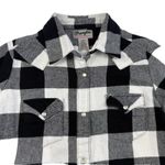 Wrangler  Plaid Brushed Flannel Pearl Snap Button Shirt Womens Size Small Buffalo Photo 4