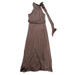 Sachin & Babi Halter Kayla Gown in Brown, Size US 10 Brown Photo 3
