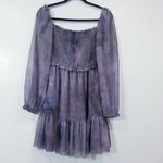 Aritzia  Wilfred Tempest Mini Dress Smocked Long Sleeve Dress Photo 1