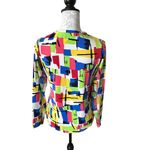 Ibkul Womens Golf Top Abstract Colorful Sun Protection Long Sleeve Small Red Photo 1