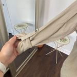 Active USA Early 2000's Open Front Cream Nude Linen Blazer Jacket S Photo 3