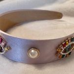 Women’s Multicolor Eye & Pearl Jeweled Embellished Headband Purple Photo 2
