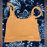Free People Movement Happiness Runs Square Neck Crop M/L Orange Size M Photo 2
