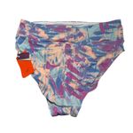 Freely Womens High Waist Swim Bottom Size S Multicolor Blue Pink Photo 3
