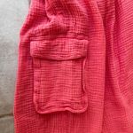 Aerie Gauzy High-Waisted Cargo Pants – Haute Coral (Medium, NWT) Photo 5