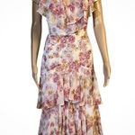 WAYF Floral Tiered Midi Dress flounce Large midi nwot flattering Photo 0